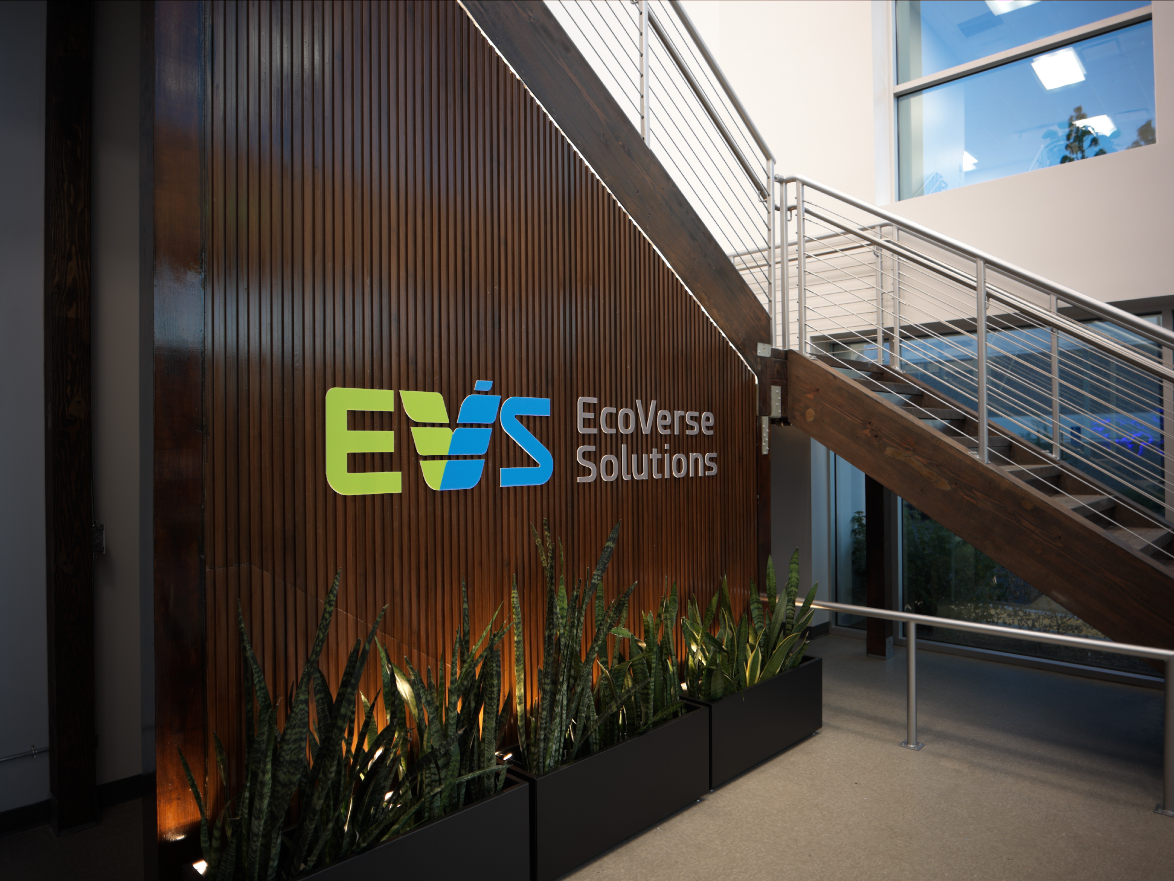 EcoVerse Solutions office lobby